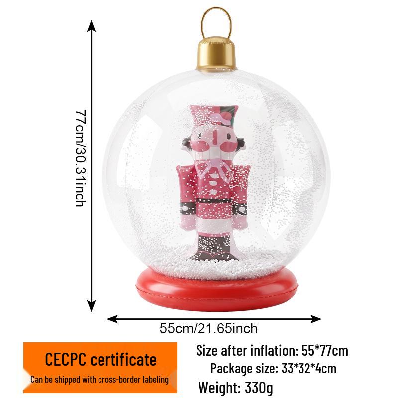 Eco-friendly Inflatable PVC Christmas Cartoon Party Decor Ball