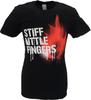 Unisexs Black Official Stiff Little Fingers T Shirts Graffiti T Shirt