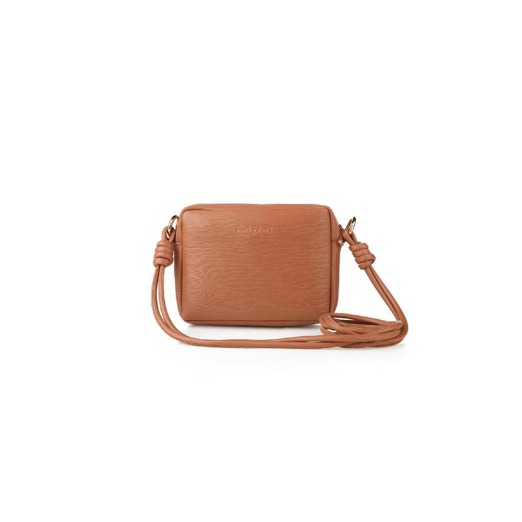 Mini-Umhängetasche für Damen mit Kreuzriemen-Reißverschluss