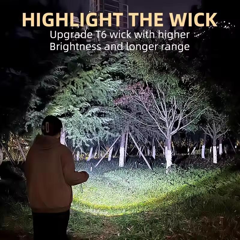 Super Bright LED Flashlight Torch Rechargeable USB MINI Fishing Lantern Powerful Mode Outdoors Camping Lamp Child's Flashlight