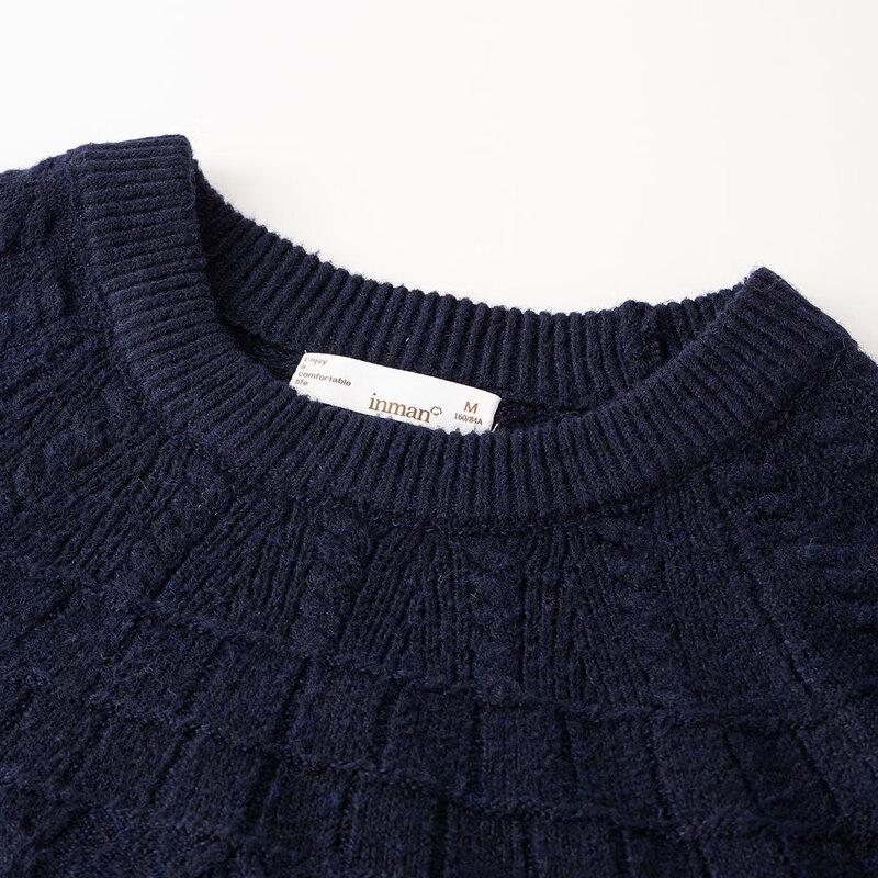 INMAN Women's Wool Blend Retro Pullover Sweater