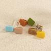 Fashion Geometric Square Ring Simplicity Ring New Colored Acrylic Ring