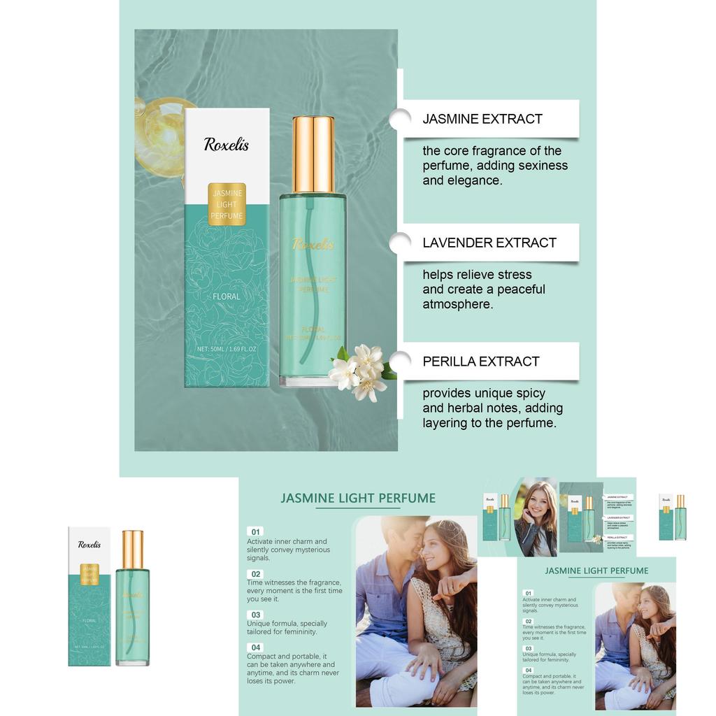Refreshing Jasmine Perfume With Natural Floral Aroma For A Lasting Romantic Essence