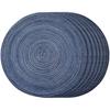 4/6/8pcs Round Braided Placemats Set Round Table Mats for Dining Tables Natural Woven Heat Resistant Place Mats 15 Inch Coaster