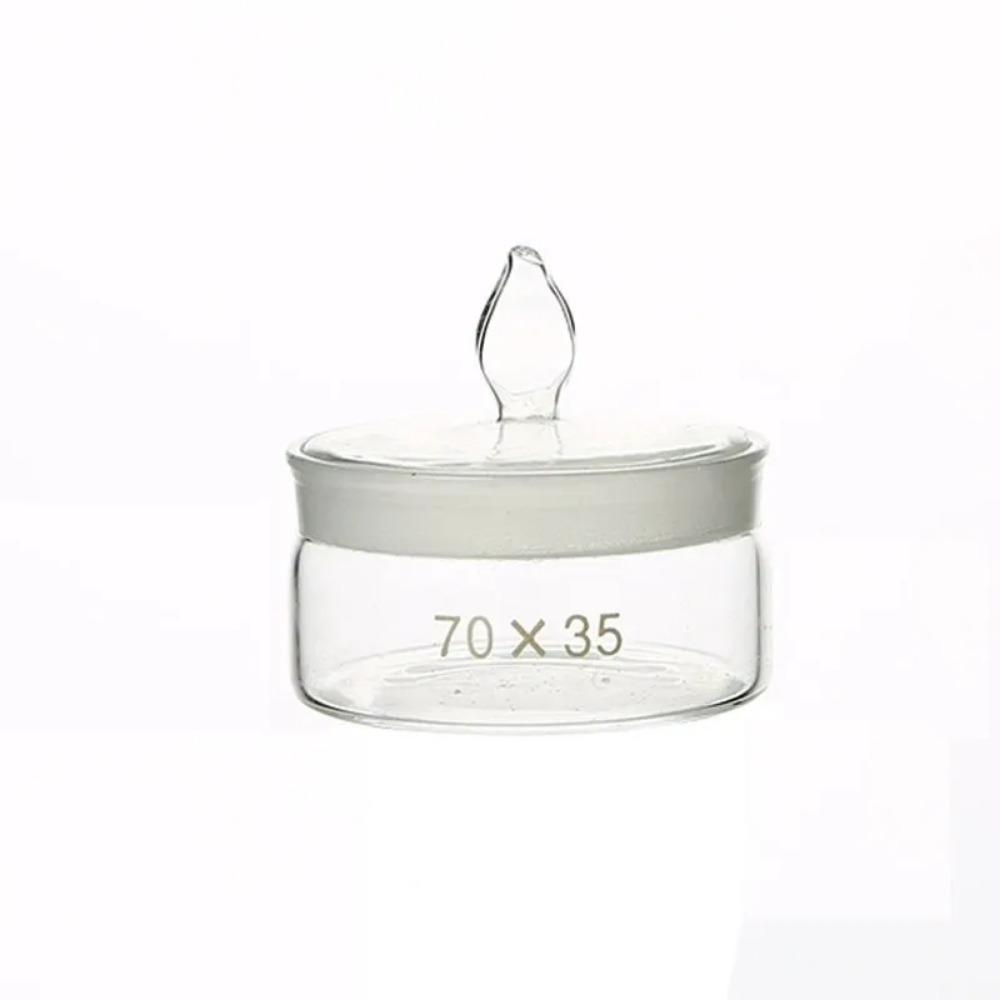 50*30mm 40*25mm 60*30mm 70*35mm Low or Tall Glass Weighing Dish Bottle with Ground Glass Stopper