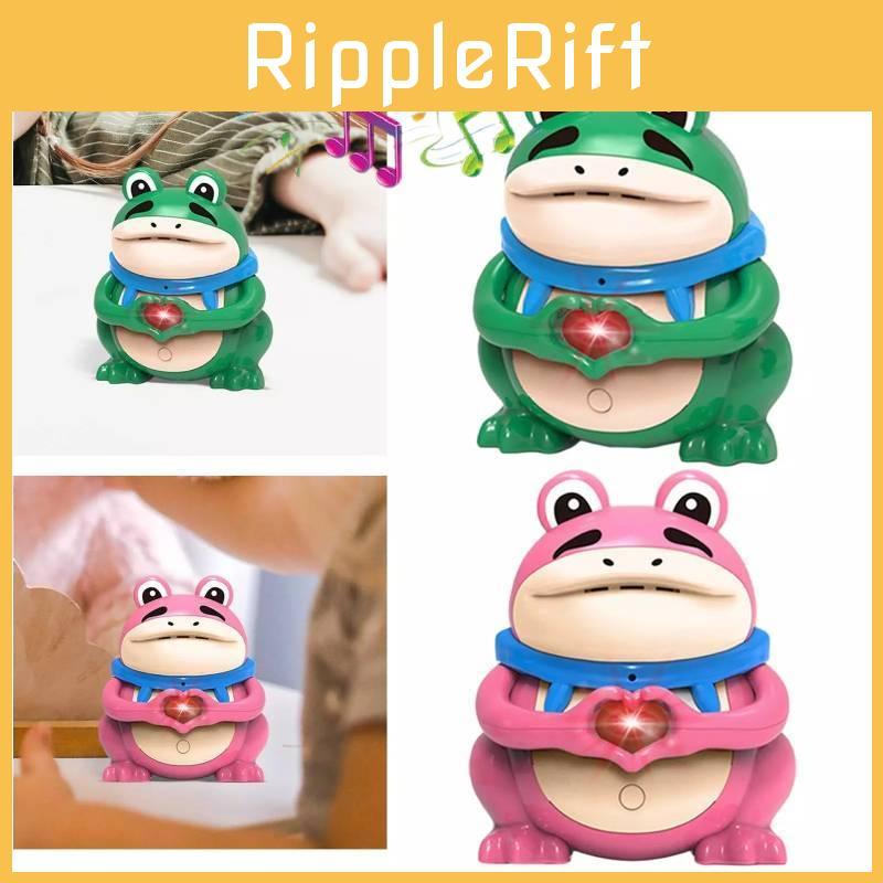 Cute Green And Pink Heart Frog Light Up Love Messaging Recording Fun Car Decoration