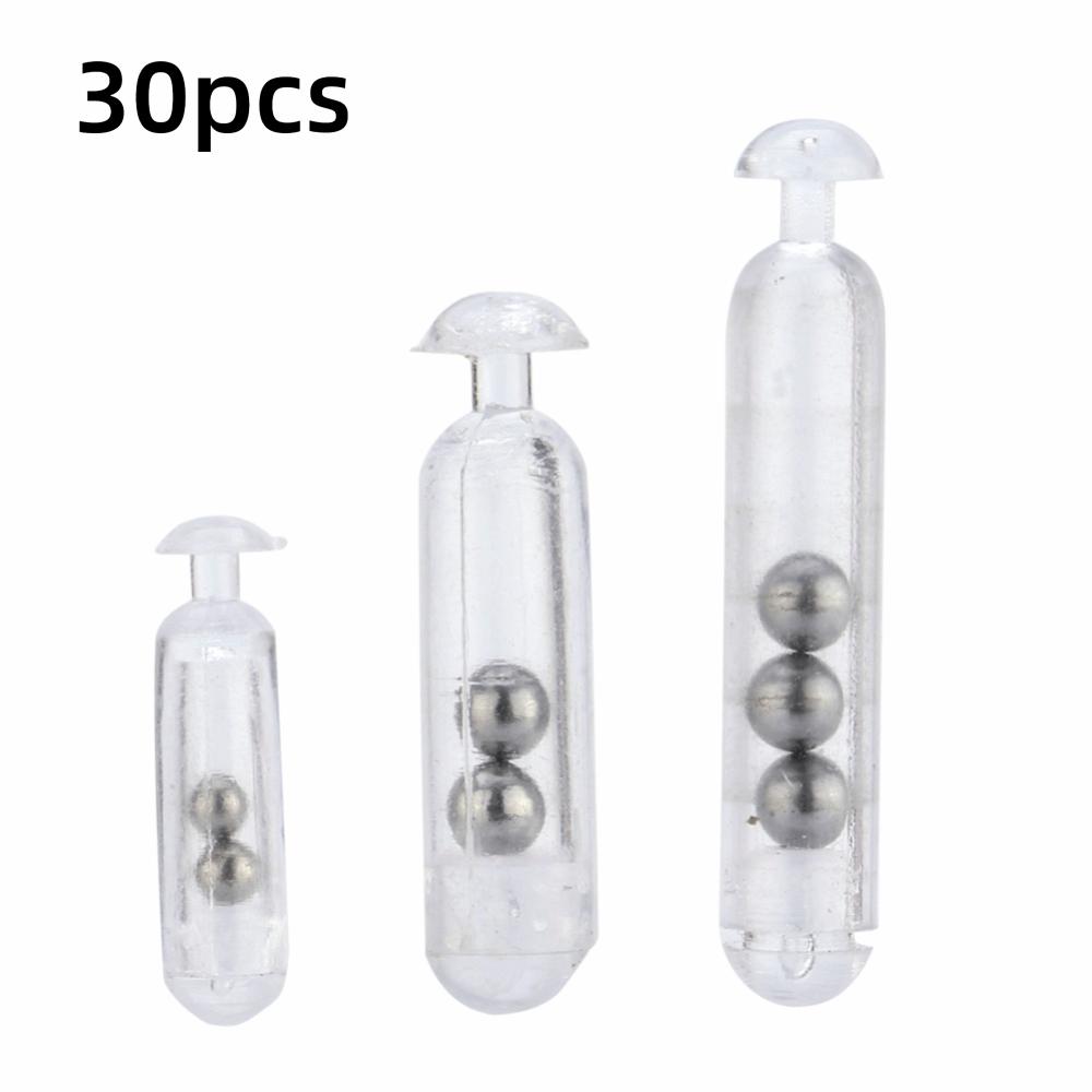 With Metal Ball Fishing Rattles Transparent Lure Insert Fishing Lure Insert Tube  Baits Making
