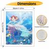 Disney Oil Painting DIY Digital Painting The Little Mermaid Underwater Scene HandPainted Wall Art for Living Room and Entryway.