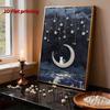Pearl DIY Moon and Cat Art Kits 15.7x19.6inch Gem Art Pearl Painting Kits Without Frame for Adults Gift Idea Home Wall Decor