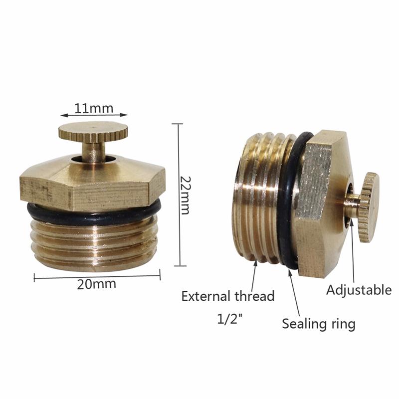 1/2" Messing Mikro-Sprüher 360 Grad Einstellbare Zerstäubungsdüsen für den Garten Landwirtschaft Sprinkler Bewässerung Kühlung 2 Stück