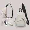 Enkel skulderryggsekk for menn og kvinner crossbody bag liten brystveske sykling sport fjellklatring gutter