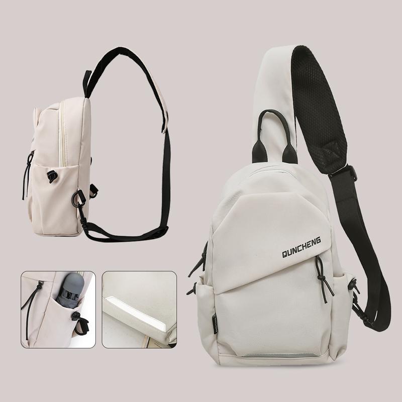 Enkel skulderryggsekk for menn og kvinner crossbody bag liten brystveske sykling sport fjellklatring gutter