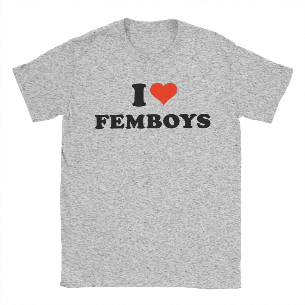 I Love Femboys I Heart Femboys Apparel Unisex T Shirts 100% Cotton Tee Graphic  T-shirt Clothes