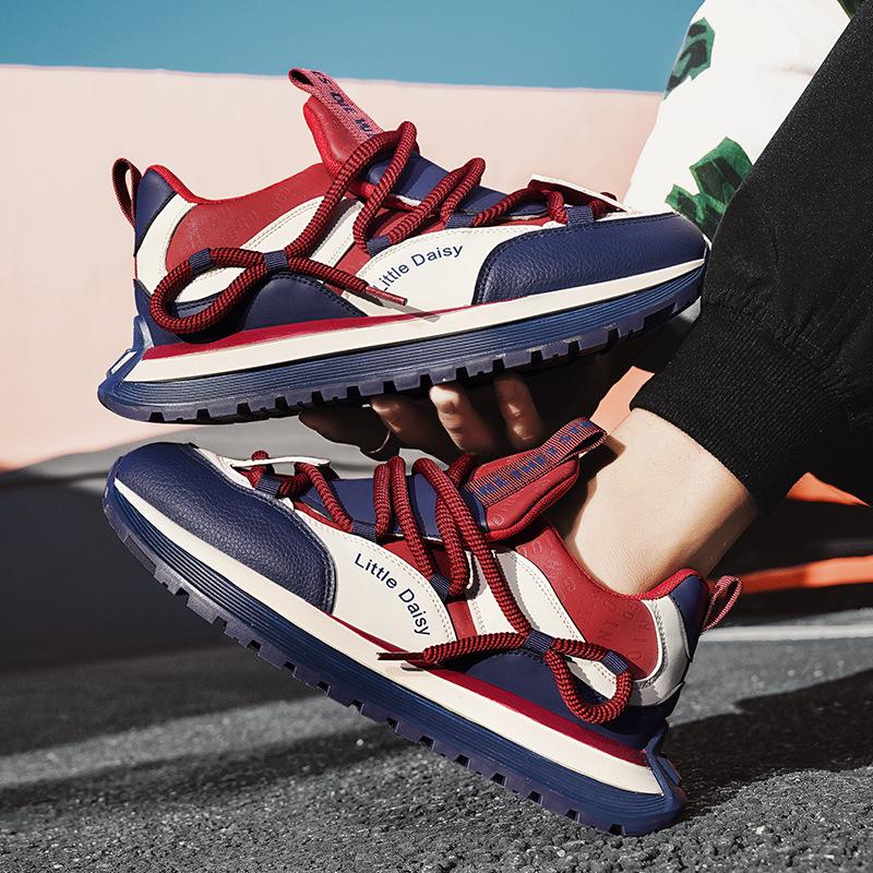 Herrskor vardagsskor höst koreansk version mångsidiga retro Forrest Gump-skor ungdom sport löpning lätt plattform pappaskor