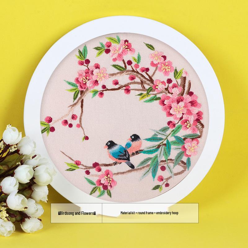 Ancient Style 3D Embroidery DIY Kit for Beginners - Su Ribbon Embroidery Set