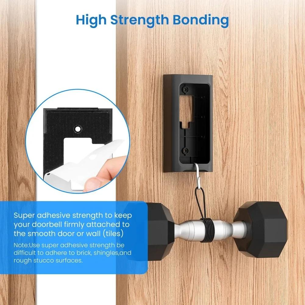1 Set Video Doorbell Mount Doorbells Rack Bracket No Drilling For Ring Battery Doorbells Holder Door Hardware Accessories