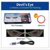 USB 12V/24V Multi-Mode Car Truck Lights Devil's Eye Light RGB Dynamic Decorative Light Windshield Led Display Decor Pixel Panel
