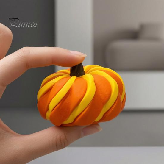 Fidget Toy for Anxiety 3D Printed Spiral Pumpkin Toy, Decompression Hand Spinner, Creative Calming Gadgets Sensory Desk Stress Relief And Halloween
