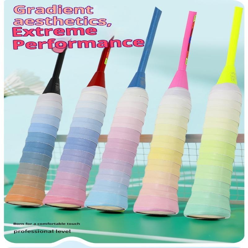 Gradient Farve Badmintonketsjer Overgreb Elastisk Skridsikkert Svedabsorberende Til Daglig Træning Casual Spillere
