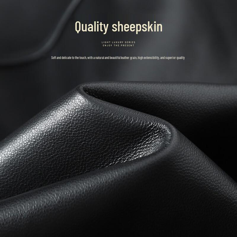 Men's Genuine Sheepskin Lapel Leather Jacket