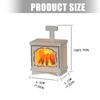 1/12 Doll House Fireplaces Lamp with Life like Flickering LED Flame Effect Scene Display Accessory Minaiture Furniture