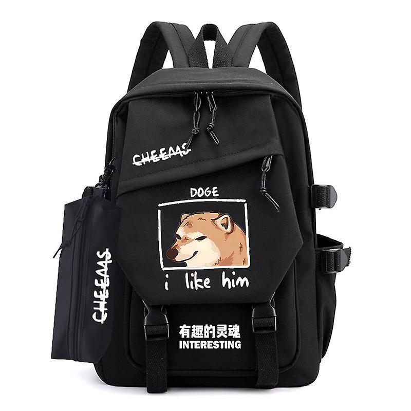 Cheems Meme Interesting Doge Backpack Unisex Men Women Bag Pack Funny Rucksack Korean Style Mochila Schoolbag