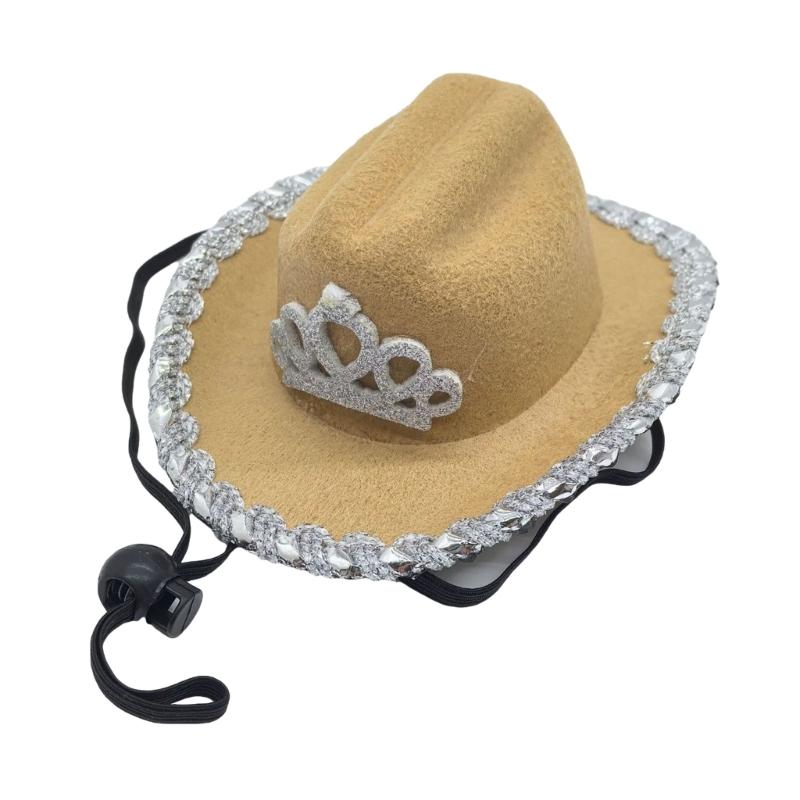 

Easy To Clean Pet Hat Geese Roleplay Headdress with Glittering Trimmed Design For Various Pet Friendly Roleplay Event Wear вершковий