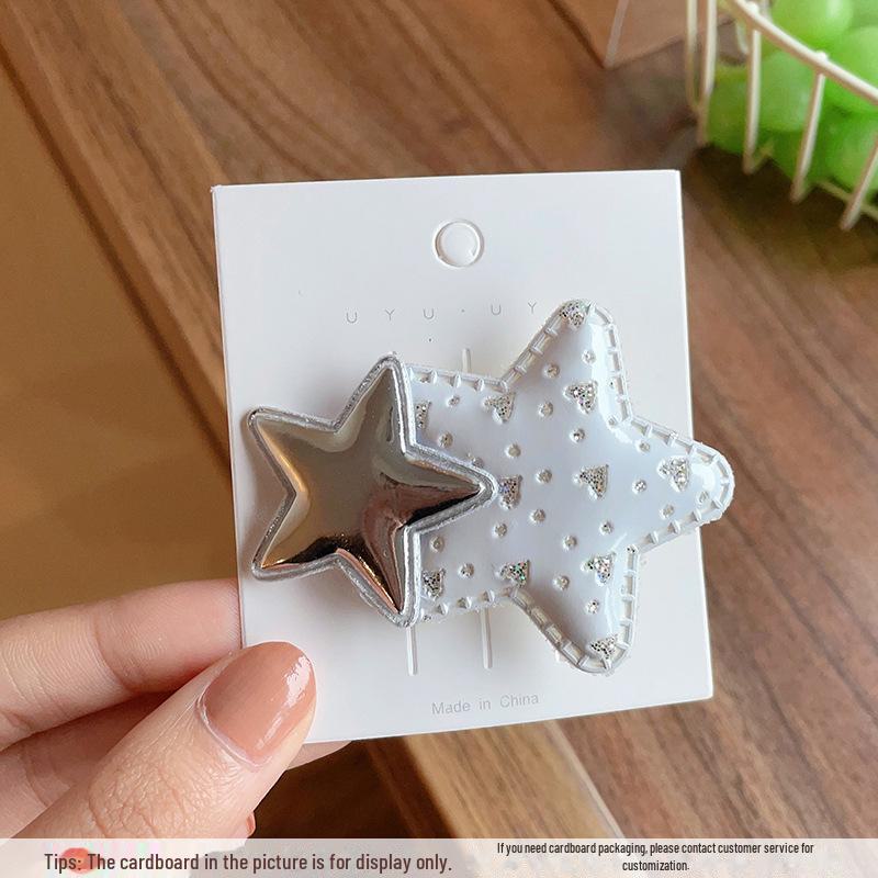 Trendy Y2K Star Hairpin: Cute Millennial & Celebrity-Inspired Side Bangs Clip, Japanese & Korean Style