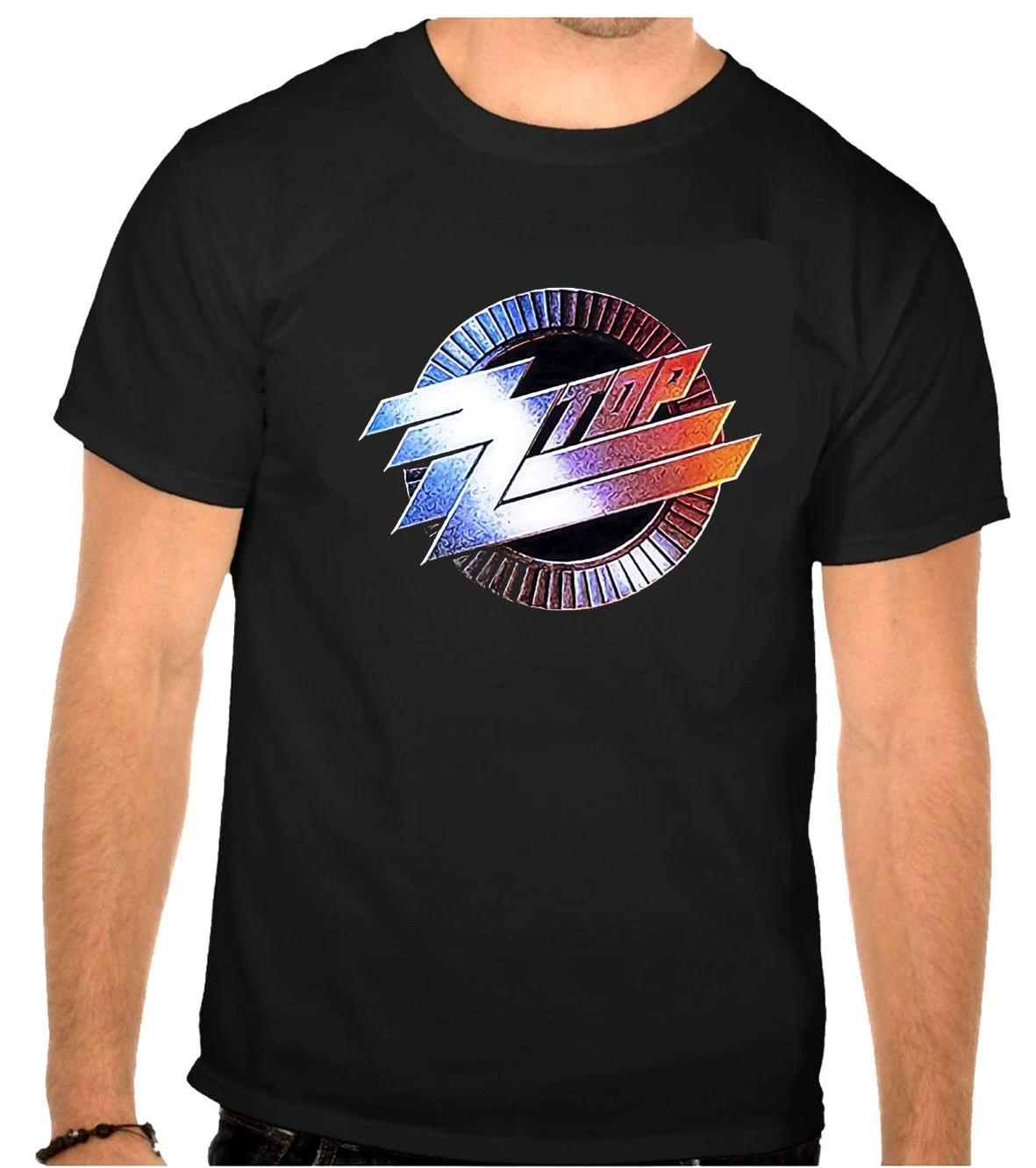 

ZZ Top ZZTOP Rock Music Logo Black T-Shirt -1220- M