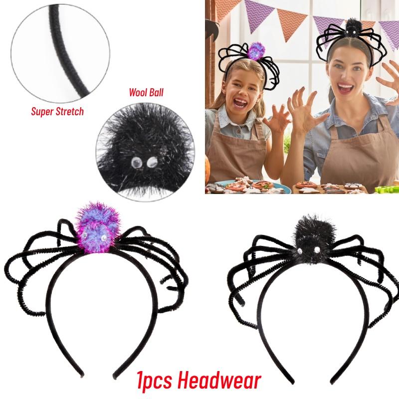 Bandeau Araignée d'Halloween Élégant Accessoire de Costume Parfait Pour un Look Festif