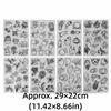 8pcs Fruit Vegetable Pattern Heat Shrink Sheet Colorable Sheets Shrink Plastic Sheets  Toys Creation