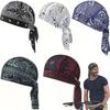 Breathable Sweat Wicking Skull Cap Cooling Helmet Liner Head Wrap Paisley Bandana Hat for Men Women Cycling Running Fashion Cap