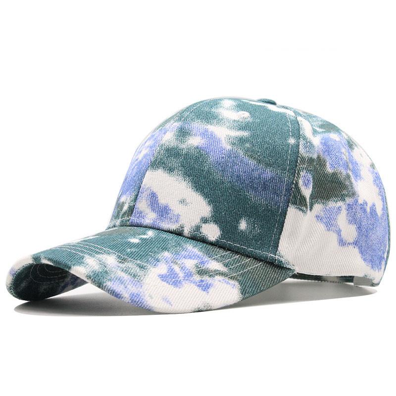 New tie-dye baseball cap men's and women's fashion trend cap spring and summer outdoor leisure visor