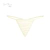 Guiruo Dame Satin Thong - Sexy, Lav midje, Tynn stropp, Ensfarvede truser P28