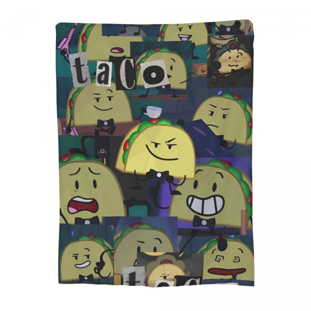 BFDI Animate Anime Überwurfdecke für das Sofa Battle for Dream Island Flauschige Weiche Plüschdecke Mehrere Größen für Alle Jahreszeiten