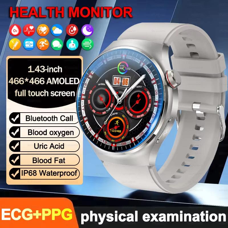 2025 Nové Venkovní Sportovní Chytré Hodinky Pánské 1,43" HD AMOLED Displej EKG Fyzikální Vyšetření BT5.0 Hovor Chytré Hodinky pro HUAWEI Xiaomi