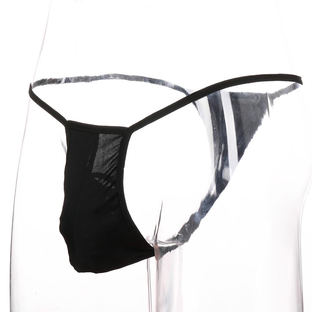 New Men T-back Thin Thong Low-Waisted Underpants Sexy Comfortable Underwear