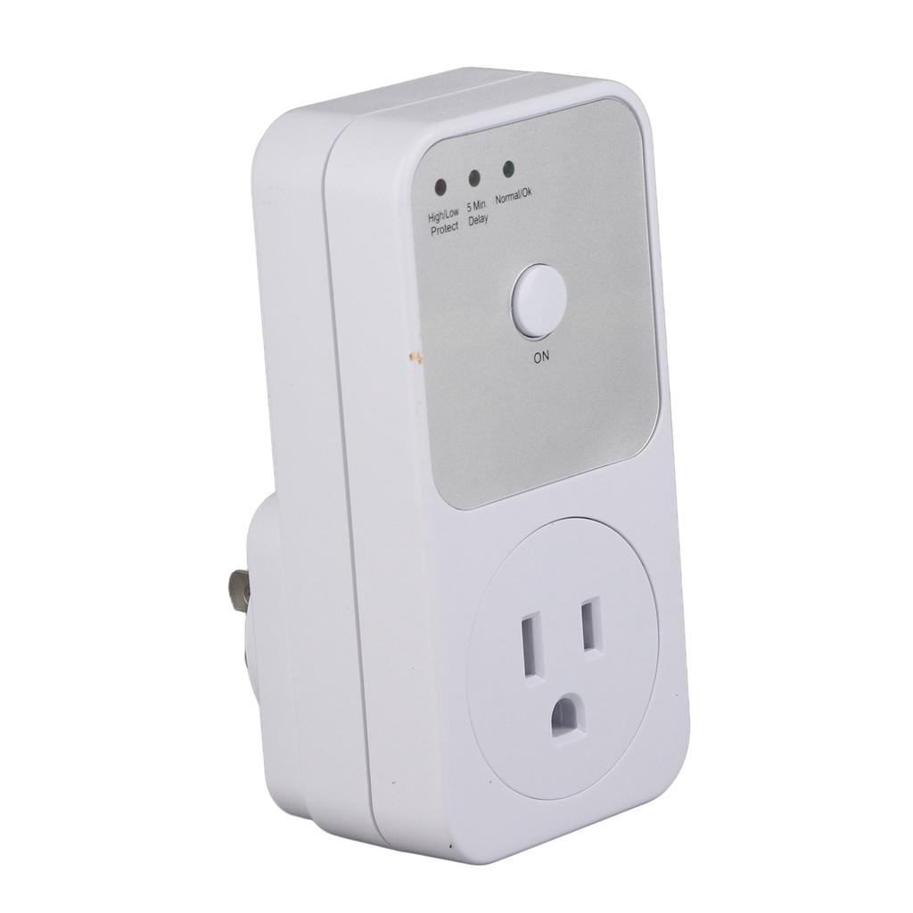 Refrigerator Voltage Protector Electric Multifunctional Washing Machine Protection Socket US Plug AC 120VRefrigerator Voltage Pr