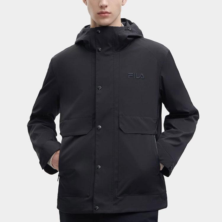 New FILA X THE MET Co branded Series Jackets Men's Black F11M348701F-BK