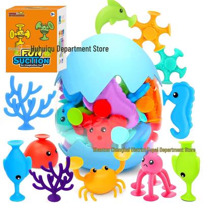 Set di Giocattoli da Bagno Colorati a Tema Marino per Bambini