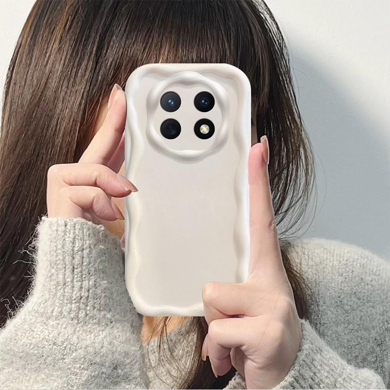 

EUCAGR For Huawei nova Y91 Phone Case Huawei nova 14i Case Huawei STG-LX1, STG-LX2 Clear TPU Wave Soft Case Cover Huawei nova 14i