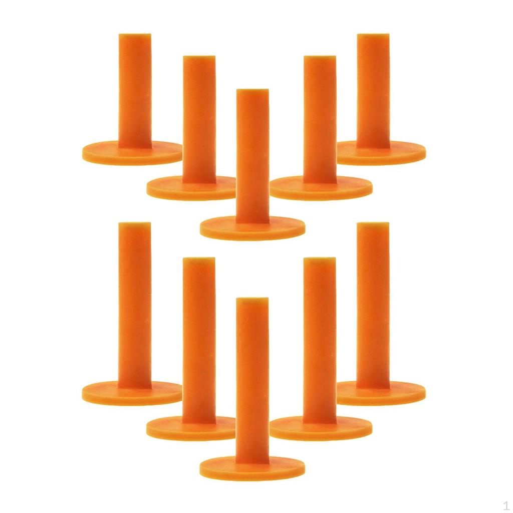10x Unzerbrechlicher Golf-Tee-Halter Range-Übung Weiche Tees 58/85mm Ball