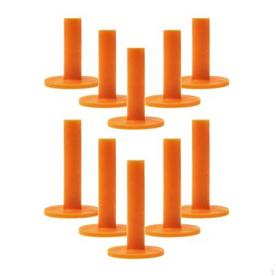 10x Unbreakable Golf Tee Holder Range Practice Soft Tees 58/85mm Ball