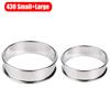 8/9/10CM English Muffin Rings Crumpet Rings Double Rolled Tart Ring Round Stainless Steel Muffin Tart Rings Mold Baking Tools
