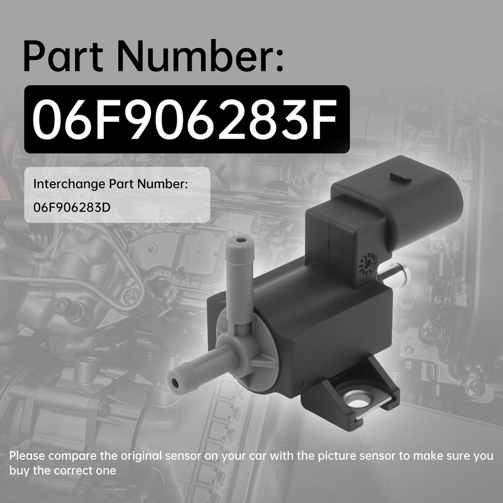 Válvula Solenoide de Pressão do Turbo 06F906283F com 2 Pinos - Instalação Fácil para Controle de Vácuo