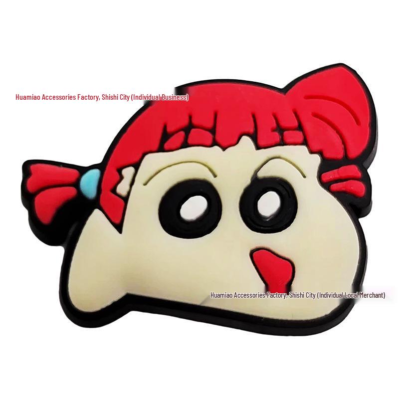 Charms para Zapatos de Dibujos Animados Crayon Shin-chan - Accesorios Desmontables de Goma PVC para Zapatos con Agujeros