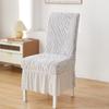 English Version Cationic Wave Skirt Chair Cover Thickened Hotel Restaurant Elastic All-Inclusive Chair Cover