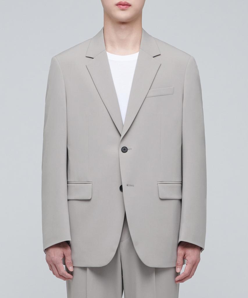 Musinsa Standard Lightweight Relaxed Basic Blazer [Light Beige]