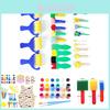 Colorful Diy Painting Kit For Kids Creative Doodle Apron Set With Watercolor Paints
