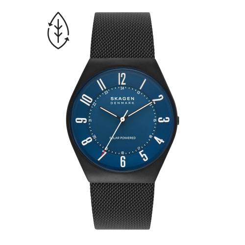 Skagen Grenen Solar Powered Watch SKW6837 Men's Black